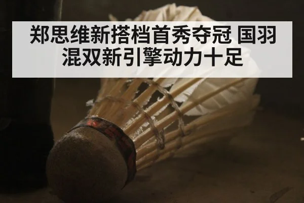郑思维新搭档首秀夺冠 国羽混双新引擎动力十足
